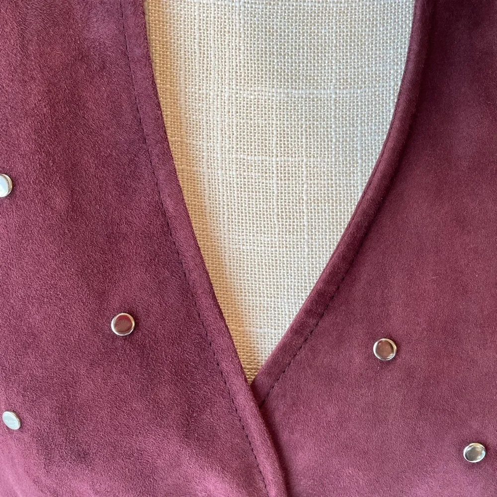 NWT Cache Rasin-Colored Suede Jacket - Picture 4 of 12